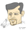 Cartoon: Hadi Heidari (small) by emre yilmaz tagged hadi heidari cartoonist iran