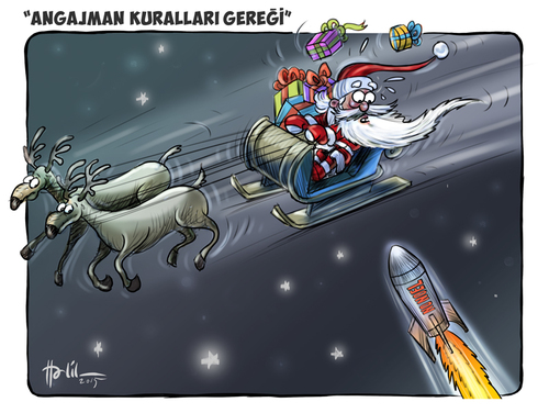 Cartoon: Noel (medium) by Halil I YILDIRIM tagged noel