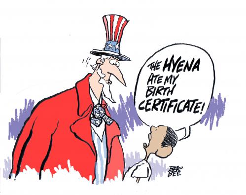 Cartoon: classic excuse (medium) by barbeefish tagged obama