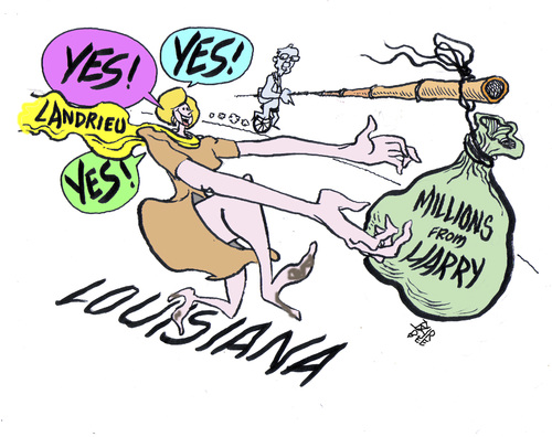 Cartoon: grtting the vote (medium) by barbeefish tagged harry,reid