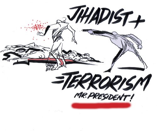Cartoon: IT IS (medium) by barbeefish tagged mrpresident