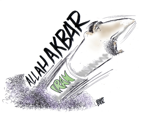 Cartoon: launch (medium) by barbeefish tagged iran