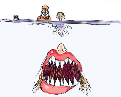 Cartoon: TAAADUMMM (medium) by barbeefish tagged hillary
