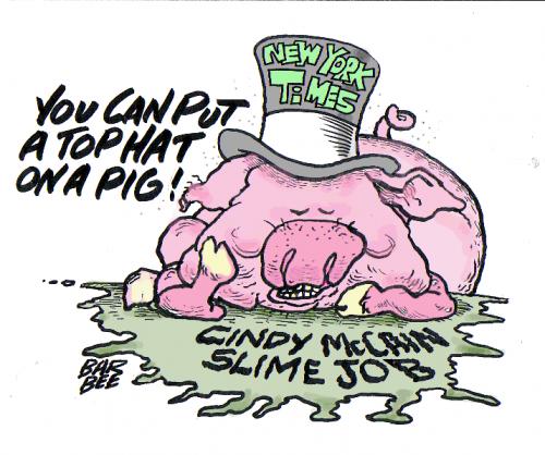 Cartoon: TIMES SLIMES (medium) by barbeefish tagged cindy,mccain