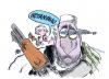 Cartoon: HAWK is back (small) by barbeefish tagged gaza