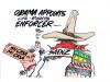 Cartoon: new enforcer (small) by barbeefish tagged guru