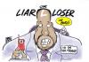 Cartoon: the mayor (small) by barbeefish tagged liar,or,loser,