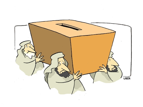 Cartoon: ELEZIONI AFGANE (medium) by uber tagged afghanistan,election,urn,afghanistan,wahl,wahlen,urne,wahlurne