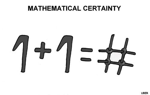 Cartoon: IT IS POSSIBLE TO CRITICIZE ? (medium) by uber tagged iran,vahidnia,khamenei,mathematic,iran,mathe,mathematik,raute