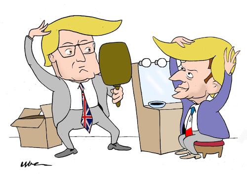 Cartoon: trumpsition (medium) by uber tagged trump,francia,gb,ue,trump,francia,gb,ue