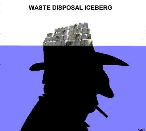 Cartoon: WASTE DISPOSAL BUSINESS (medium) by uber tagged mafia,waste