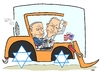 Cartoon: A COURTESY TO MR. BIDEN (small) by uber tagged israel,palestine,usa