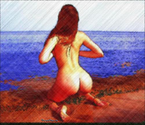Cartoon: Sexy Back (medium) by svetta tagged sexy,ass,back,nude,woman,hot