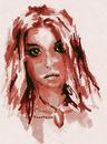 Cartoon: Red Head Face (small) by svetta tagged red head girl face by water colors