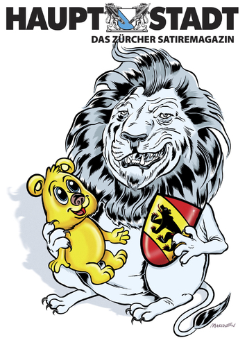 Cartoon: Hauptstadt Satiremagazin 2 Bern (medium) by ian david marsden tagged hauptstadt,baer,bär,bern,satire,zurich,zuerich,cartoon,marsden