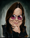 Cartoon: Ozzy Osbourne Caricature (small) by Felipe Moreira tagged digital,paint,caricature
