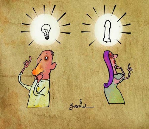 Cartoon: Bright idea (medium) by Garrincha tagged 