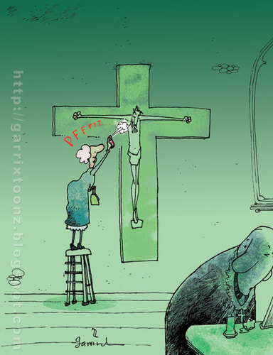 Cartoon: Deodorant (medium) by Garrincha tagged cartoon,gag