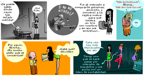 Cartoon: Gloria (medium) by Garrincha tagged comics