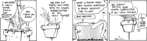 Cartoon: Hanging in the air - 4 (medium) by Garrincha tagged strips,comic