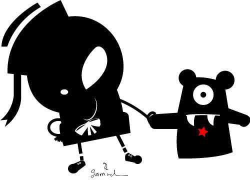 Cartoon: Kiddo (medium) by Garrincha tagged ilo