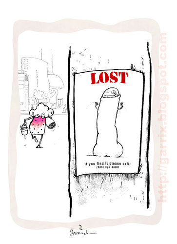 Cartoon: Lost (medium) by Garrincha tagged marriage,erotic,women,love,divorce,croquettes,battery,armaggedon,pillow,bing,bang,boom,crash,boink