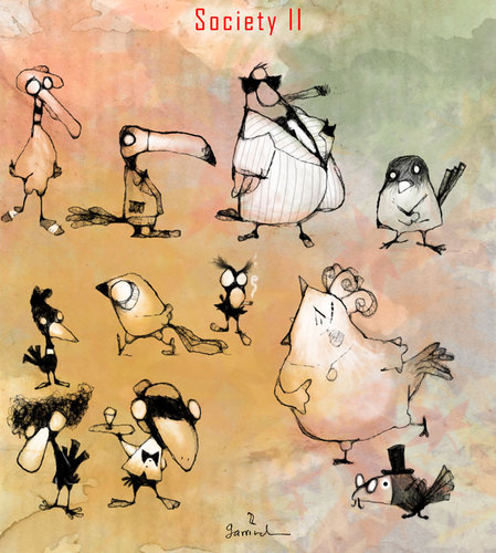 Cartoon: Society II (medium) by Garrincha tagged ilo