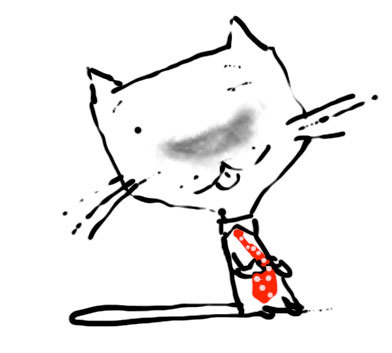 Cartoon: Tie (medium) by Garrincha tagged cats,animals,coolness