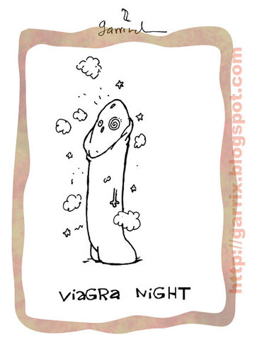 Cartoon: Viagra night (medium) by Garrincha tagged 