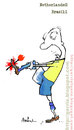 Cartoon: bye (small) by Garrincha tagged soccer world cup