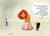 Cartoon: Pattie and Phil the Lion 2 (small) by Garrincha tagged illustration