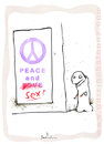 Cartoon: Peace (small) by Garrincha tagged sex