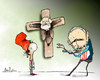 Cartoon: The Gospel (small) by Garrincha tagged ideology