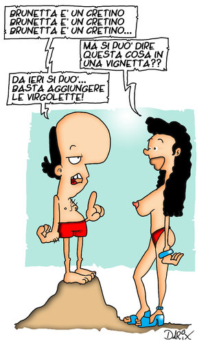 Cartoon: You can say! (medium) by darix73 tagged brunetta,cretino,tremonti