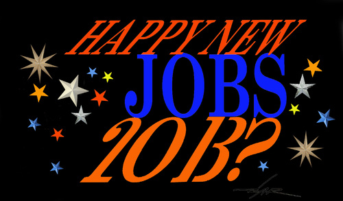 Cartoon: happy (medium) by zluetic tagged happy,new,jobs