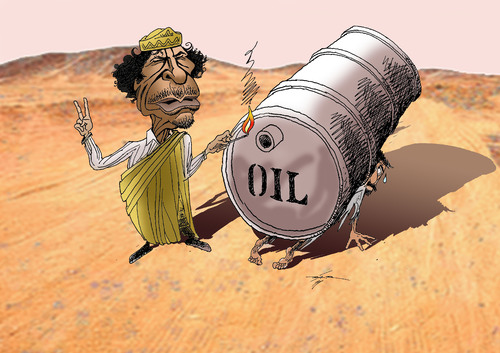 Cartoon: khadafi (medium) by zluetic tagged dictator