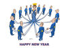 Cartoon: happy (small) by zluetic tagged new,year