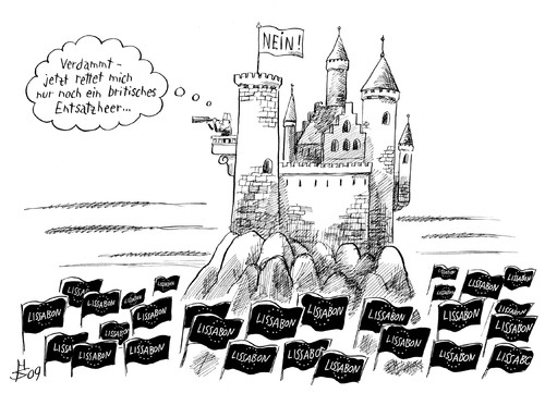 Cartoon: Britisches Heer (medium) by Heiko Sakurai tagged eu,europäische,union,lissabon