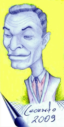 Cartoon: Nat King Cole (medium) by Leonardo Weber tagged music