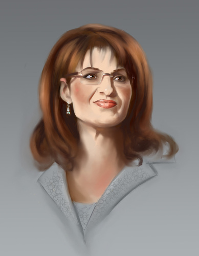 Cartoon: Sarah Palin (medium) by Sigrid Töpfer tagged politiker,prominente
