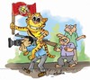 Cartoon: OWL AND THE PUSSYCAT (small) by denver tagged denver srilanka