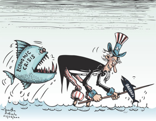Cartoon: Economic crisis (medium) by awantha tagged economic,crisis