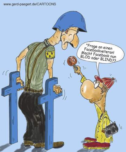 Cartoon: Nach 40 Jahren Facebook (medium) by boogieplayer tagged facebook