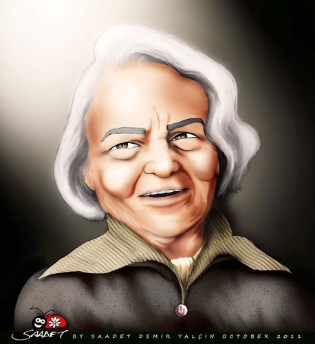 Cartoon: Behice Boran (medium) by saadet demir yalcin tagged saadet,sdy,behiceboran,turkey,portrait