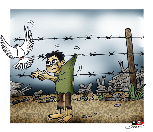 Cartoon: despair (medium) by saadet demir yalcin tagged syalcin