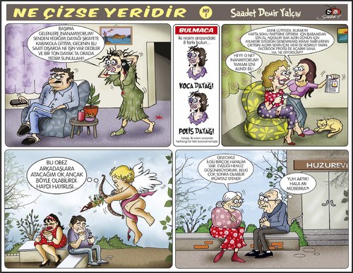 Cartoon: For Monthly Humor Magazine (medium) by saadet demir yalcin tagged saadet,sdy,humormagazine,cartoons