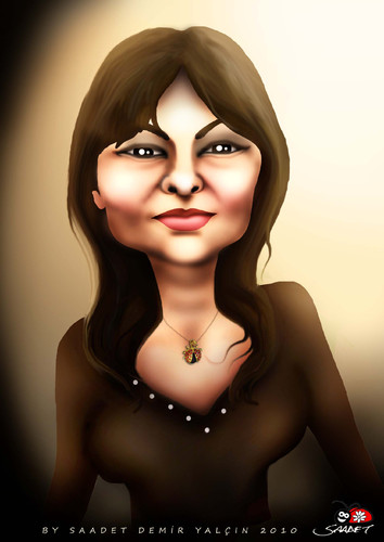 Cartoon: Lidia Luca (medium) by saadet demir yalcin tagged lidia,luca,sdy,syalcin,saadet,romania,turkey