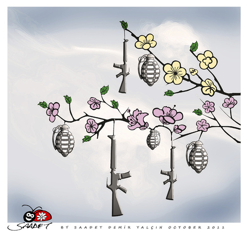 Cartoon: Spring... (medium) by saadet demir yalcin tagged saadet,sdy,spring