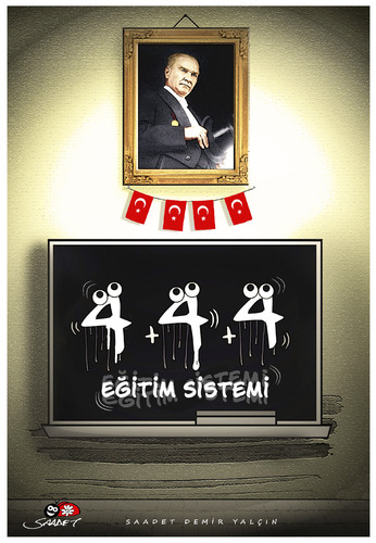 Cartoon: Turkish Education System (medium) by saadet demir yalcin tagged saadet,sdy,turkish,education,system