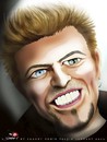 Cartoon: David Bowie (small) by saadet demir yalcin tagged saadet,syalcin,sdy,turkey,dbowie,music,portrait